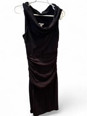 Black James Perse cowl neck dress